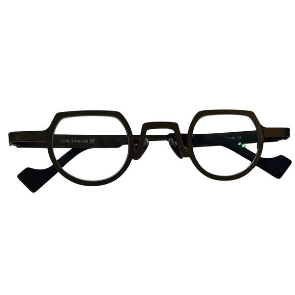 Bradford | Titanium Lightweight Shield Shaped Eyeglasses Unisex Glasses Retro - Picture 5 of 8